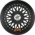 GTP WHEELS Felge GTP 040 Schwarz Goldene Zierschrauben 17 Zoll