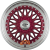 GTP WHEELS Felge GTP 040 Candy Red Felgenbett Poliert 17 Zoll