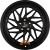 ULTRA WHEELS Felge UA14-SPIN Schwarz 19 Zoll